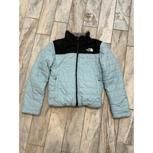 The North Face girls youth small 7/8 REVERSIBLE Mossbud Winter coat